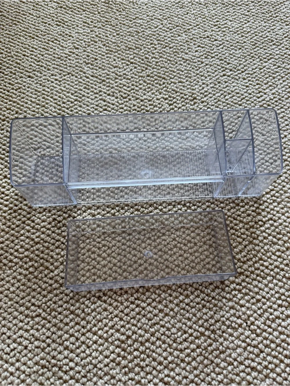 clear acrylic desk organizer with drawer - container store!